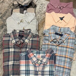Buttoned down men’s shirts